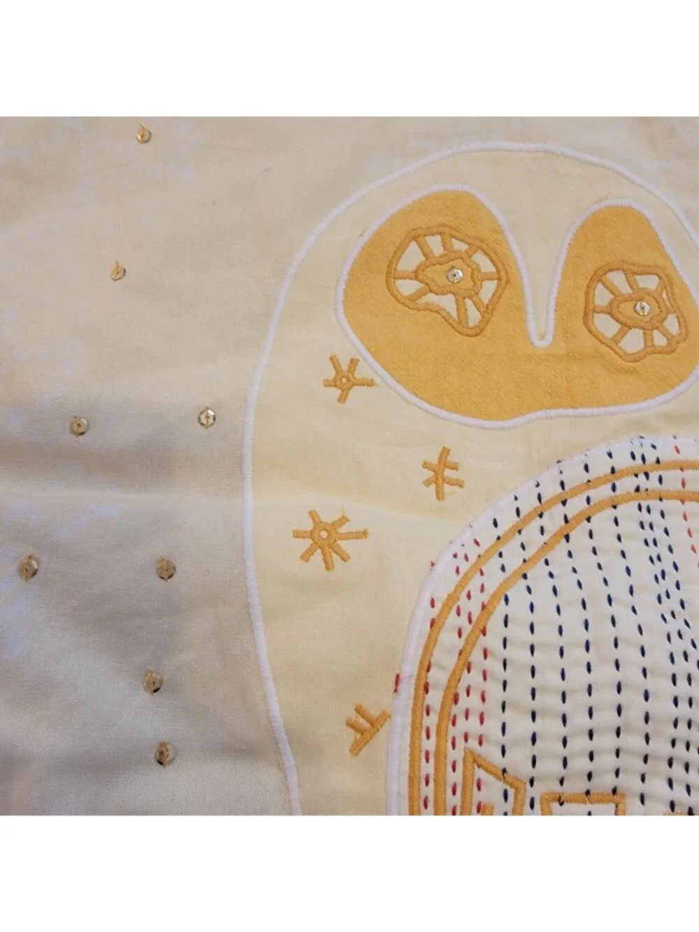 Free People One Perfect Present Gift Bag Sack Embellished Owl Whimsical Enchant